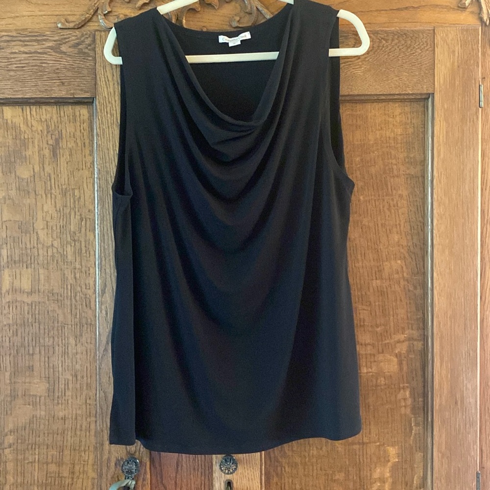 Coldwater Creek  XL Black sleeveless top